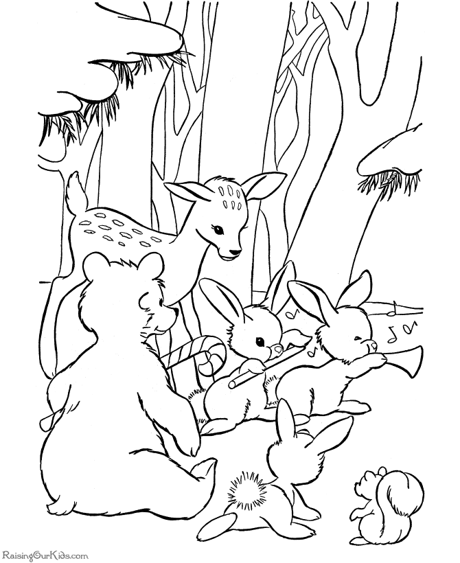 Christmas Coloring Pages Of A Dog - Coloring Home