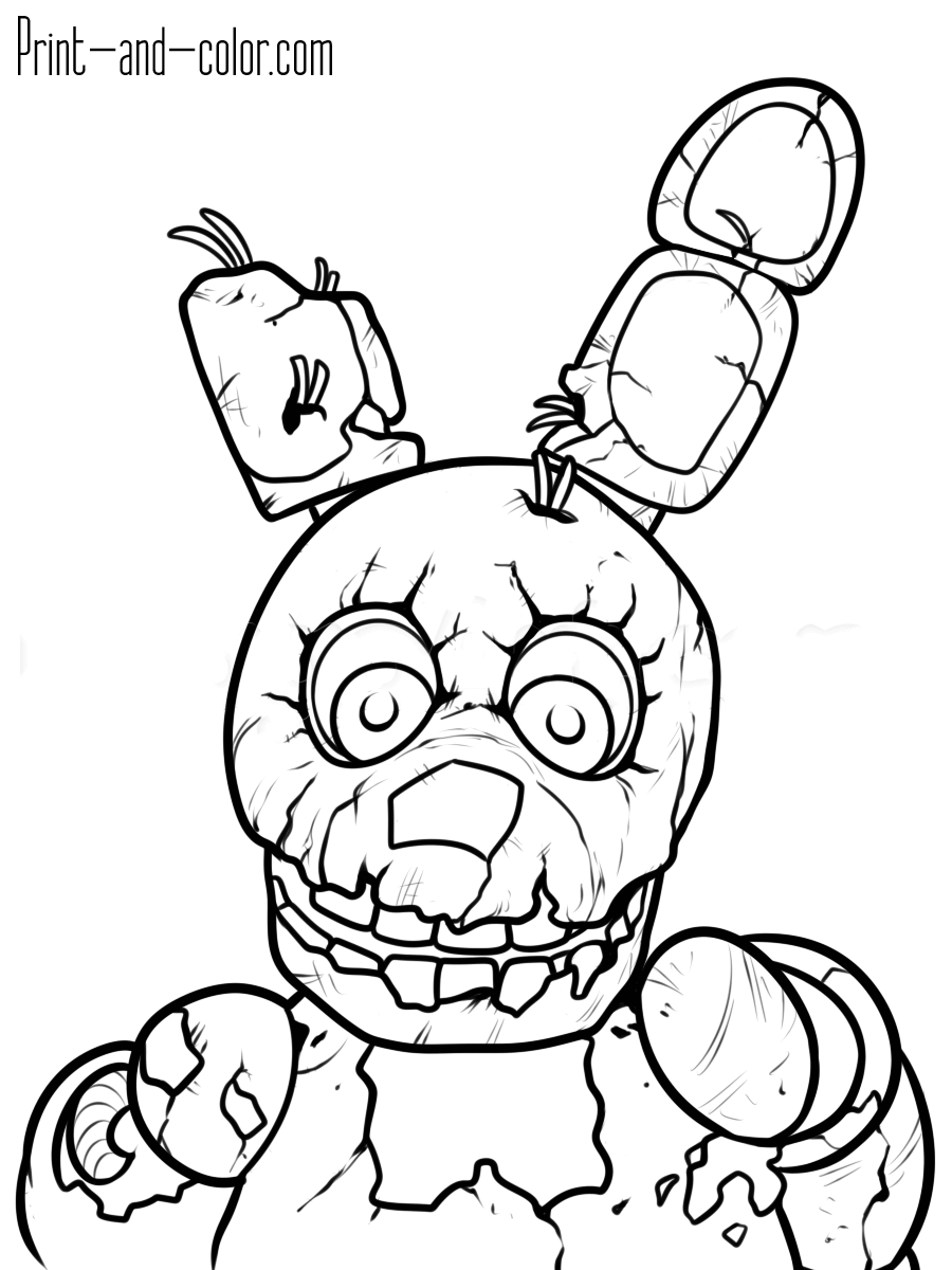 Download Five Nights At Freddy's Coloring Pages - Coloring Home