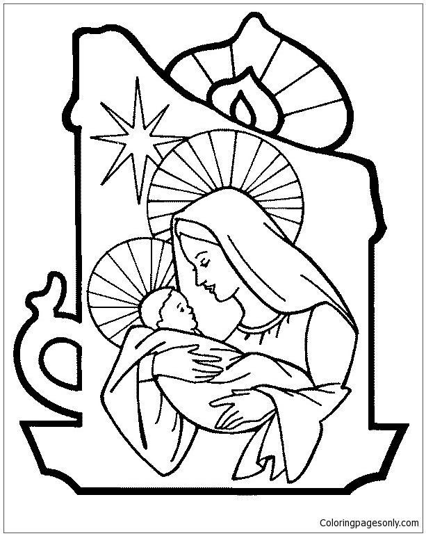 The Candle of Hope Coloring Page - Free Coloring Pages Online