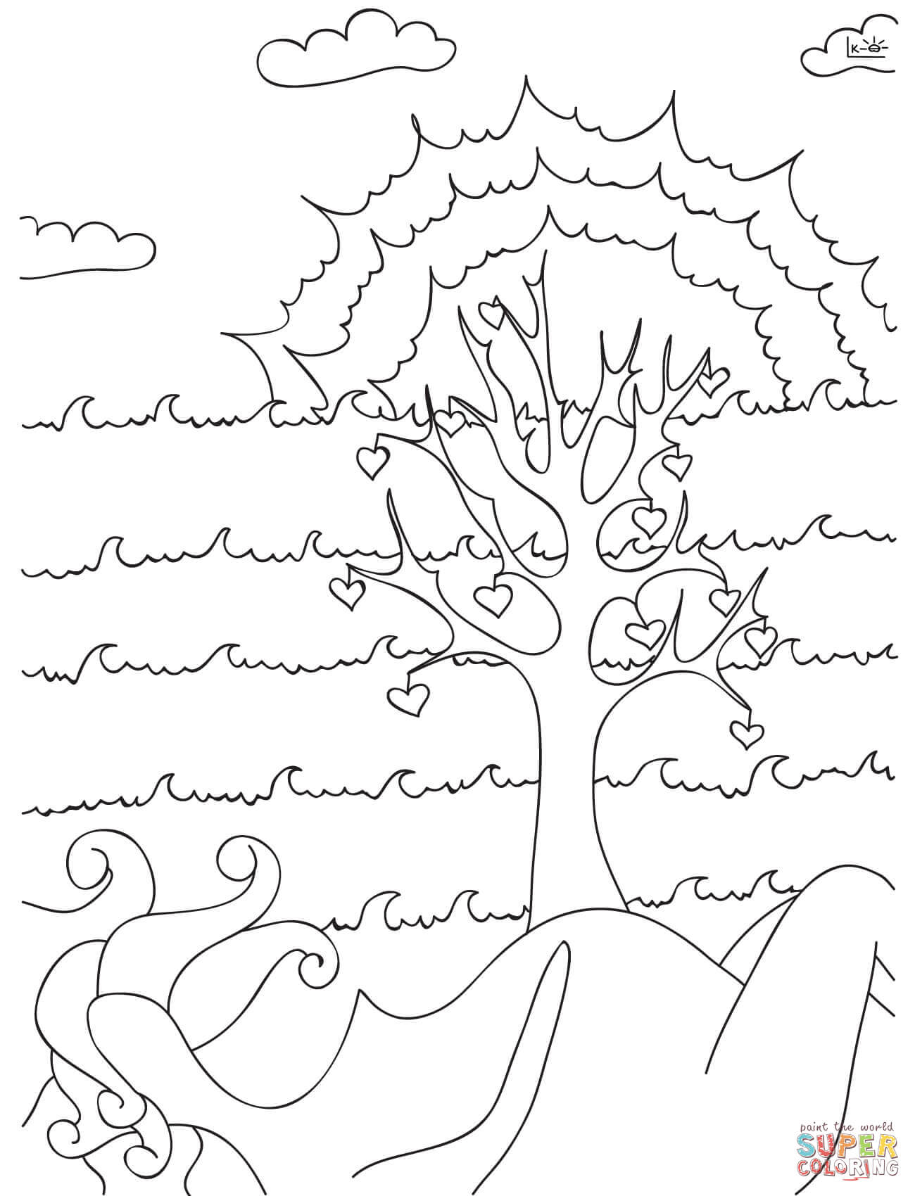 Tree of Life coloring page | Free Printable Coloring Pages