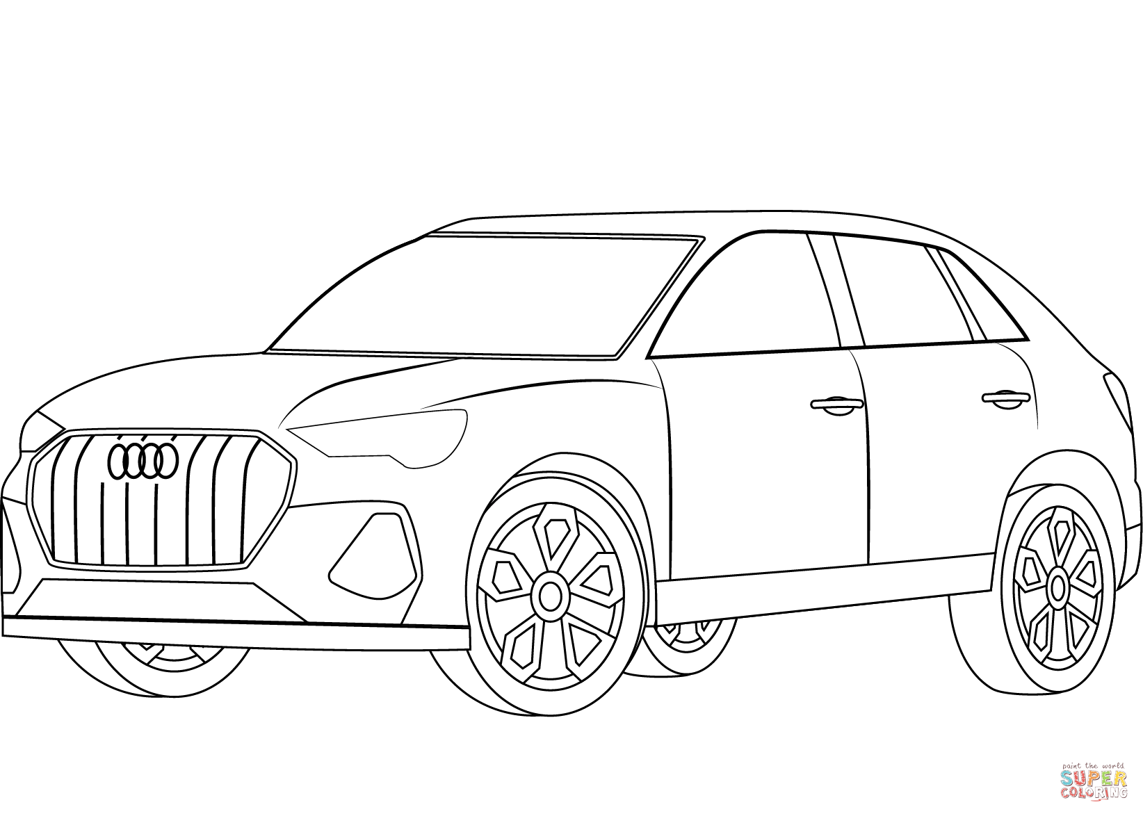 Audi Q3 coloring page | Free Printable Coloring Pages