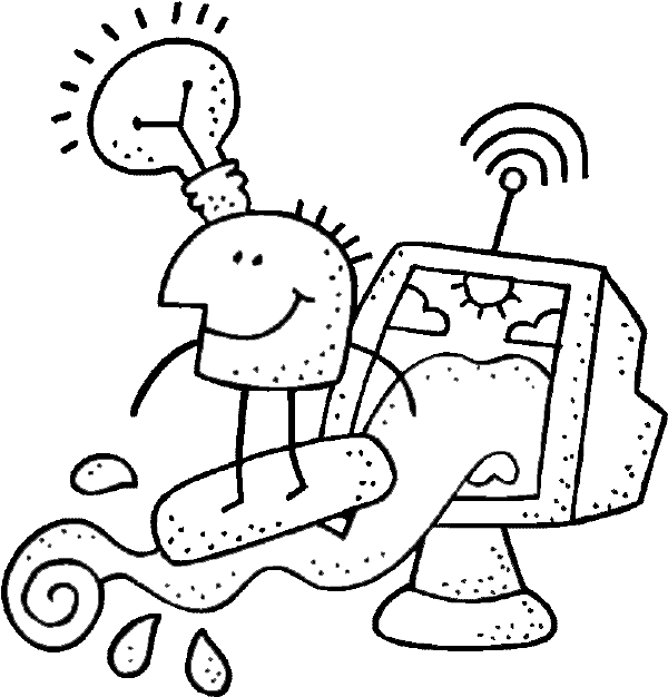 Computer Keyboard Coloring Page Coloring Pages - Coloring Pages