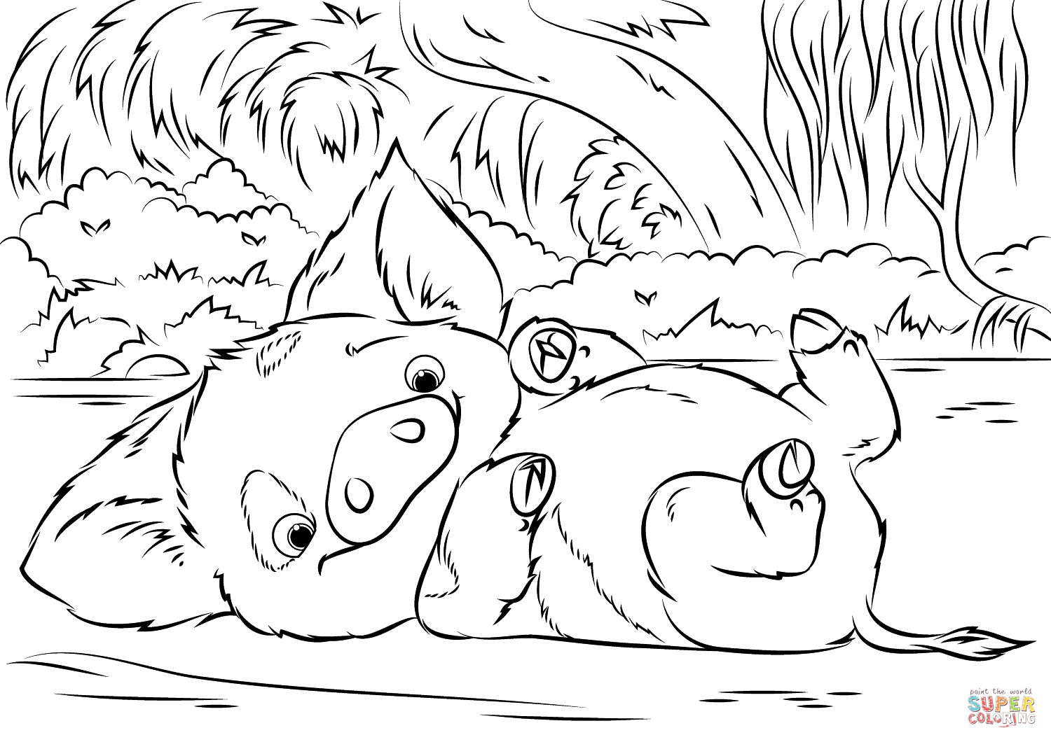 Moana Kids Coloring Pagesjustcolor.net