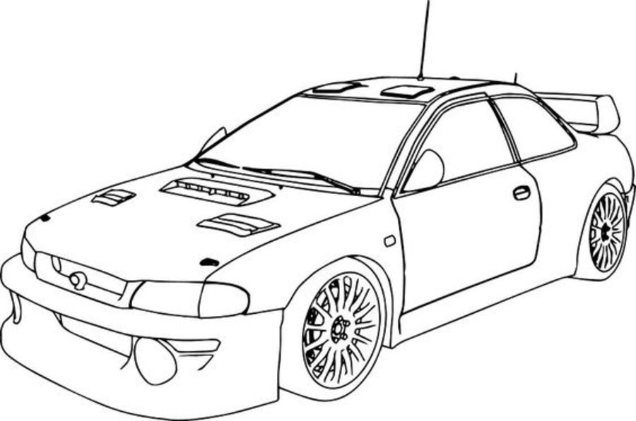 Coloring pages: Coloring pages: Subaru, printable for kids & adults, free