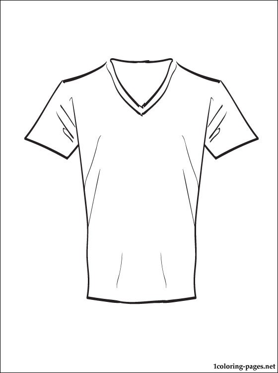 T-shirt coloring page to print out | Coloring pages