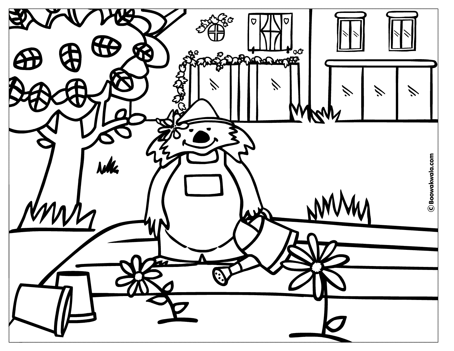 Coloring pages : Plant Coloring Page / picture / book / sheet