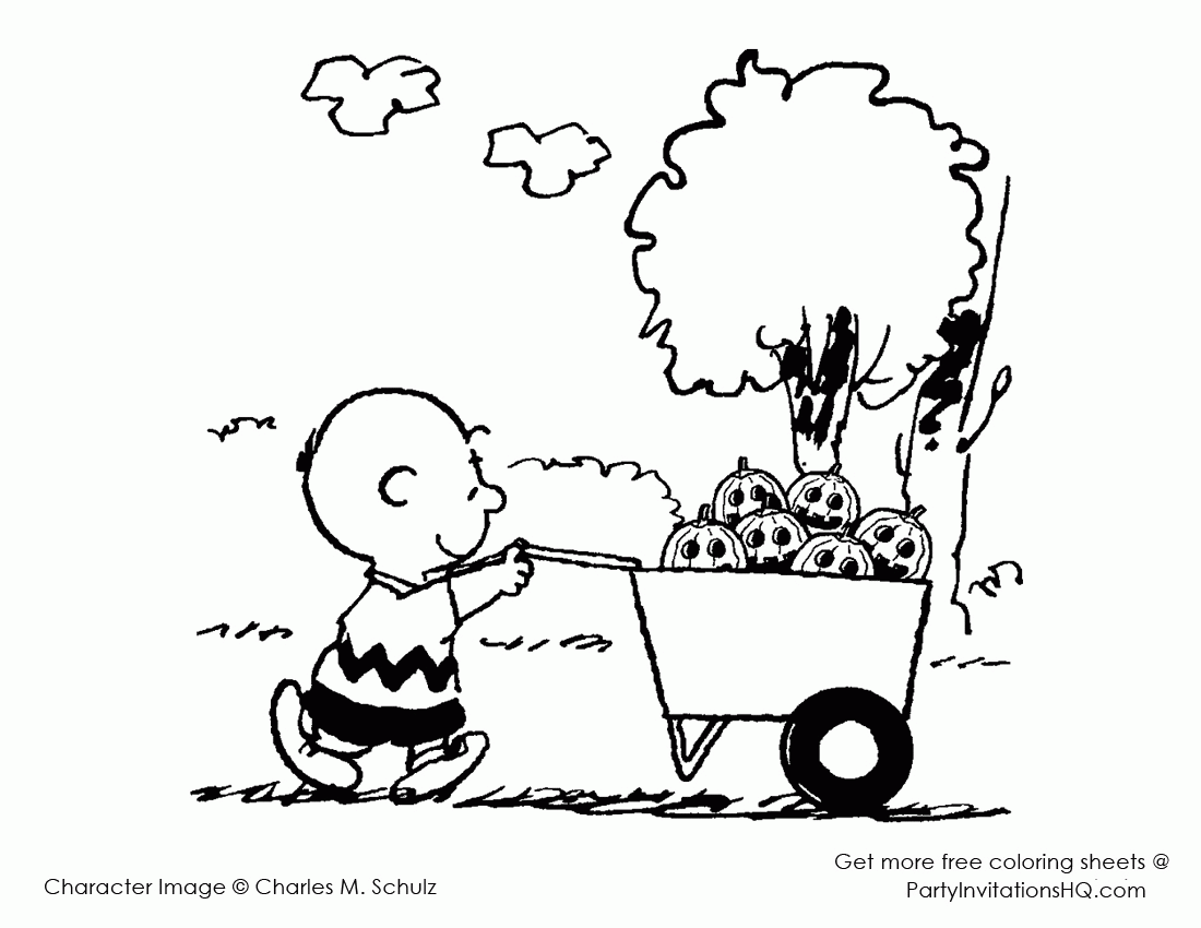 Charlie Brown Thanksgiving Coloring Pages Blogspot - Colorine.net ...