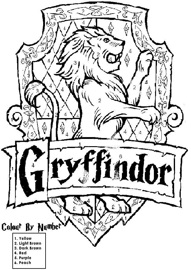 Hogwarts crest coloring page Can also be used for lunch time ...