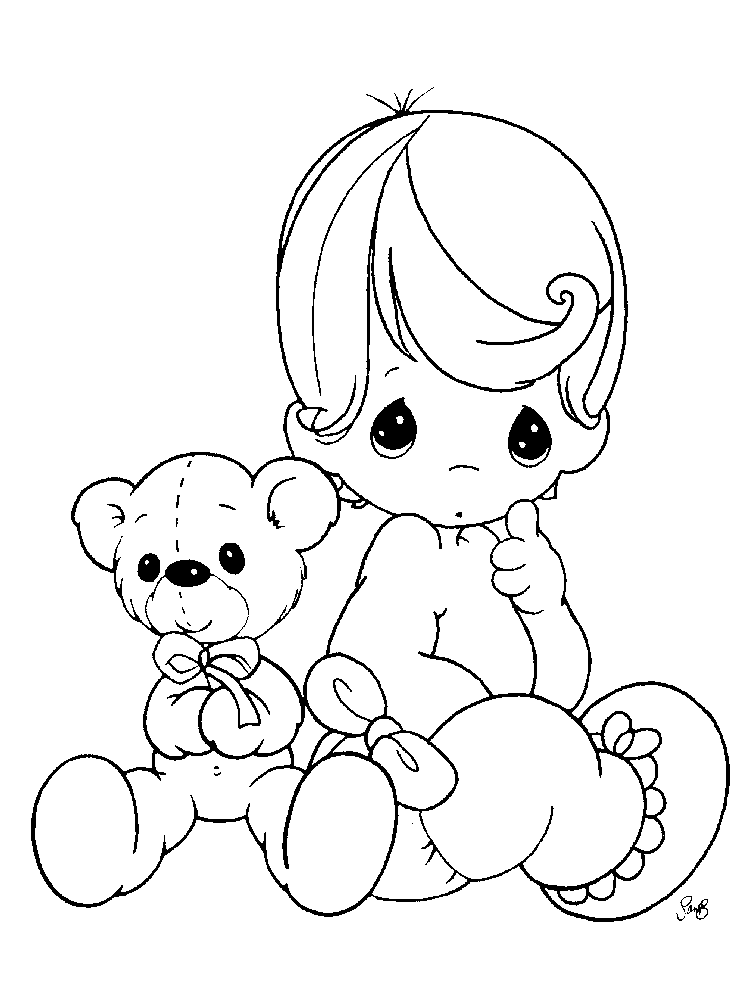 Free Printable Precious Moments Coloring Pages For Kids Coloring Home