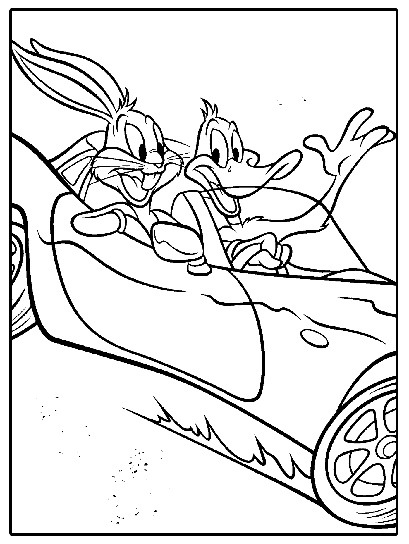 Looney Tunes Coloring Page LOONEY TUNES SPOT COLORING PAGES Coloring Home