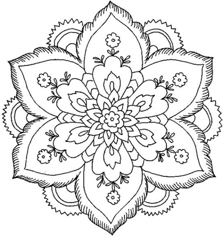 Printable 33 Lotus Flower Mandala Coloring Pages 5591 - Lotus ...