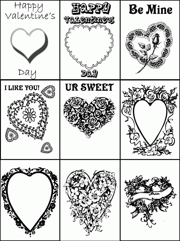 Free Coloring Cards Printable - Coloring