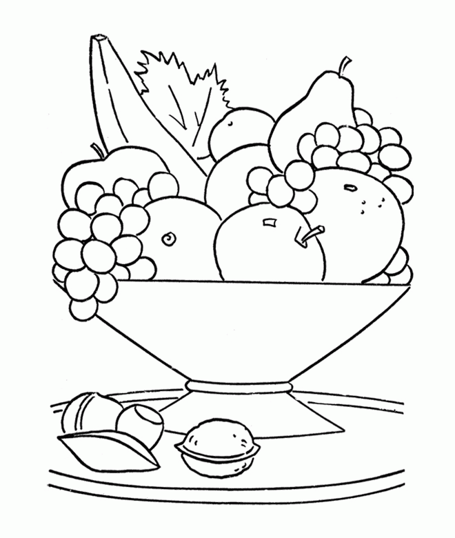 Fruits Coloring Pages Printable