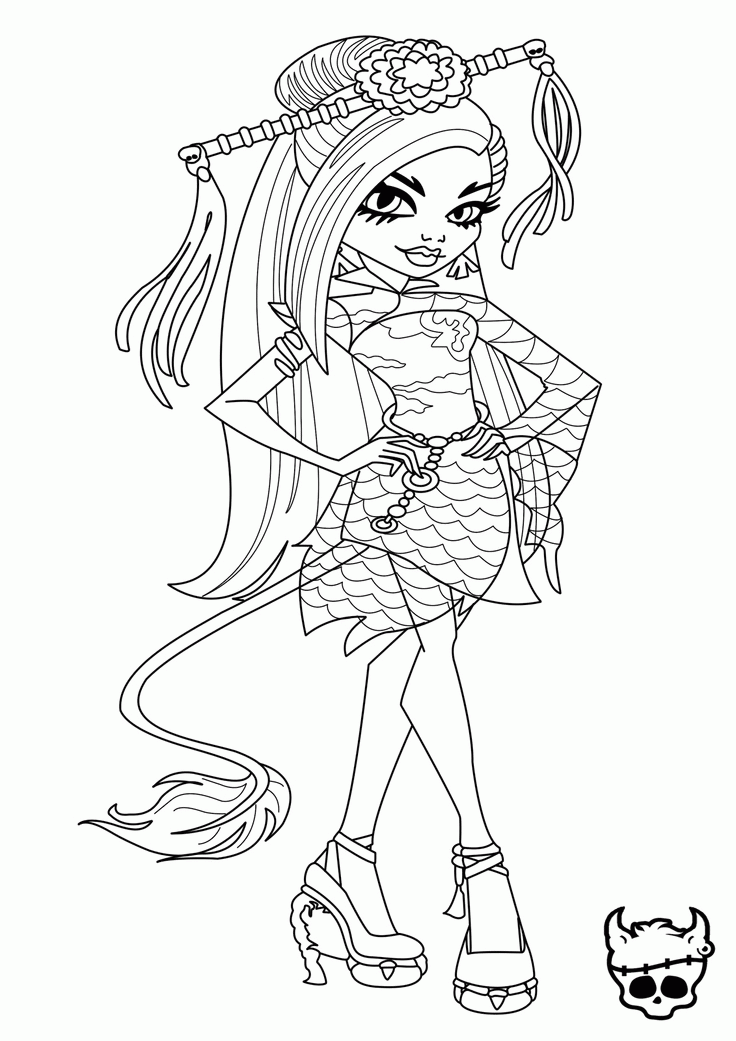 Baby Monster High Coloring Pages | Monster High Classrooms