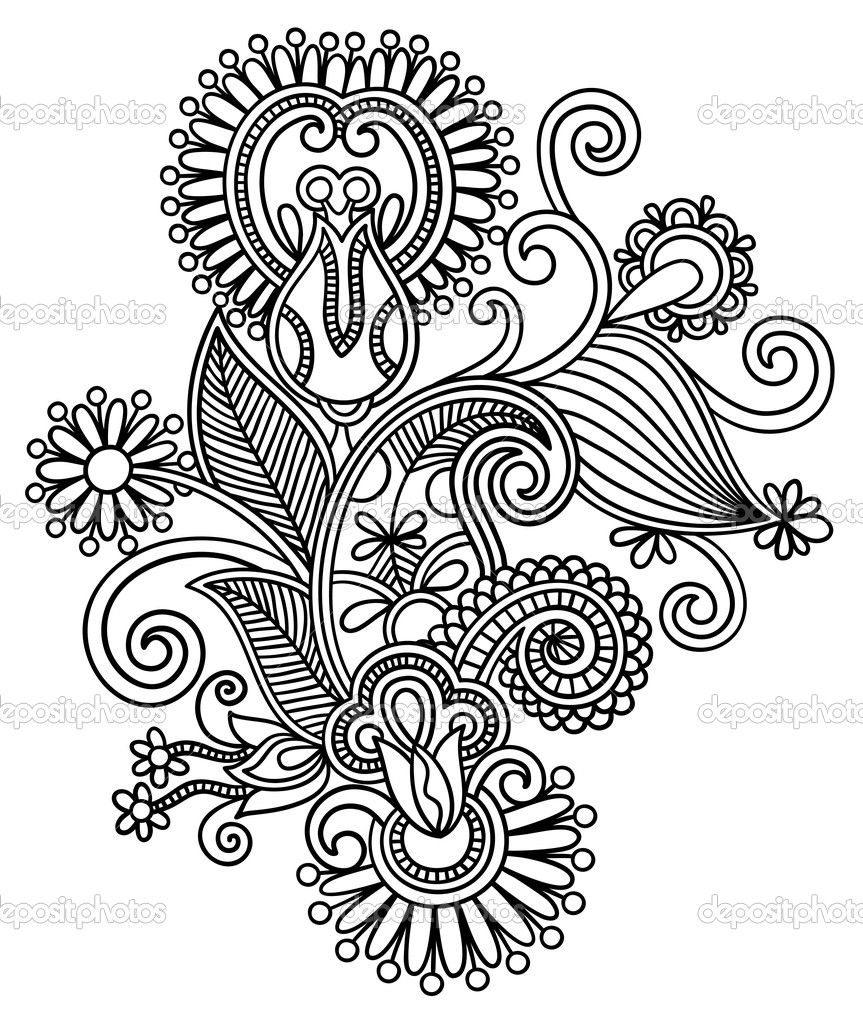 Line Art Intricate | Intricate design coloring pages - Coloring ...