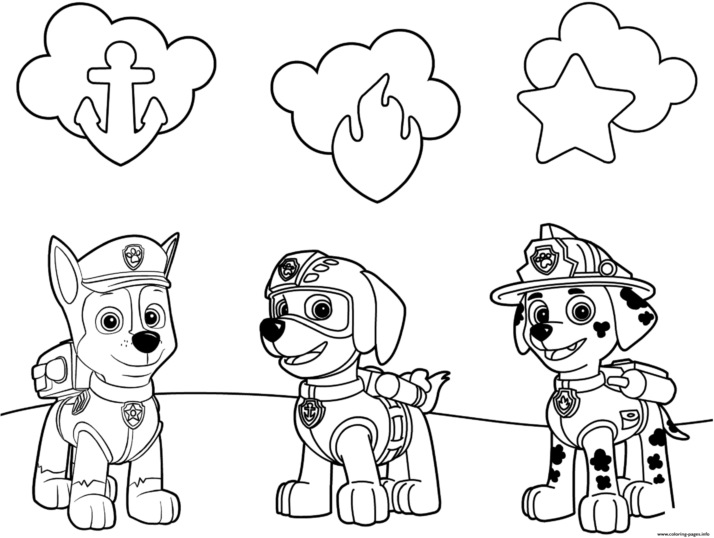 FREE PAW Patrol Coloring Pages ...happinessishomemade.net