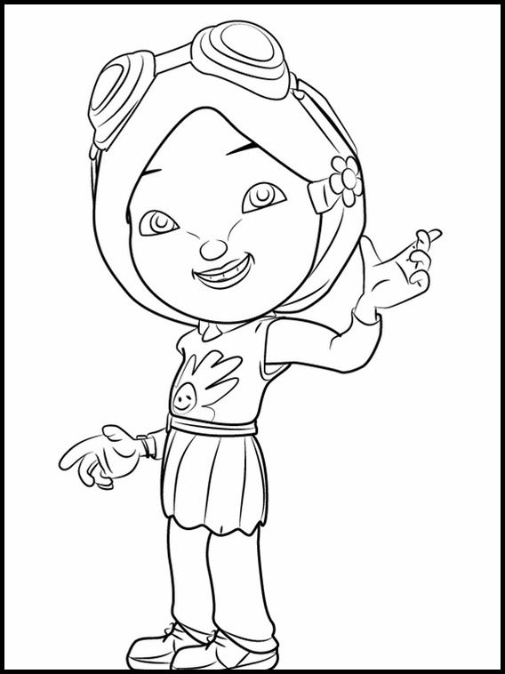 Printable coloring pages for kids BoBoiBoy 13 | Online coloring ...