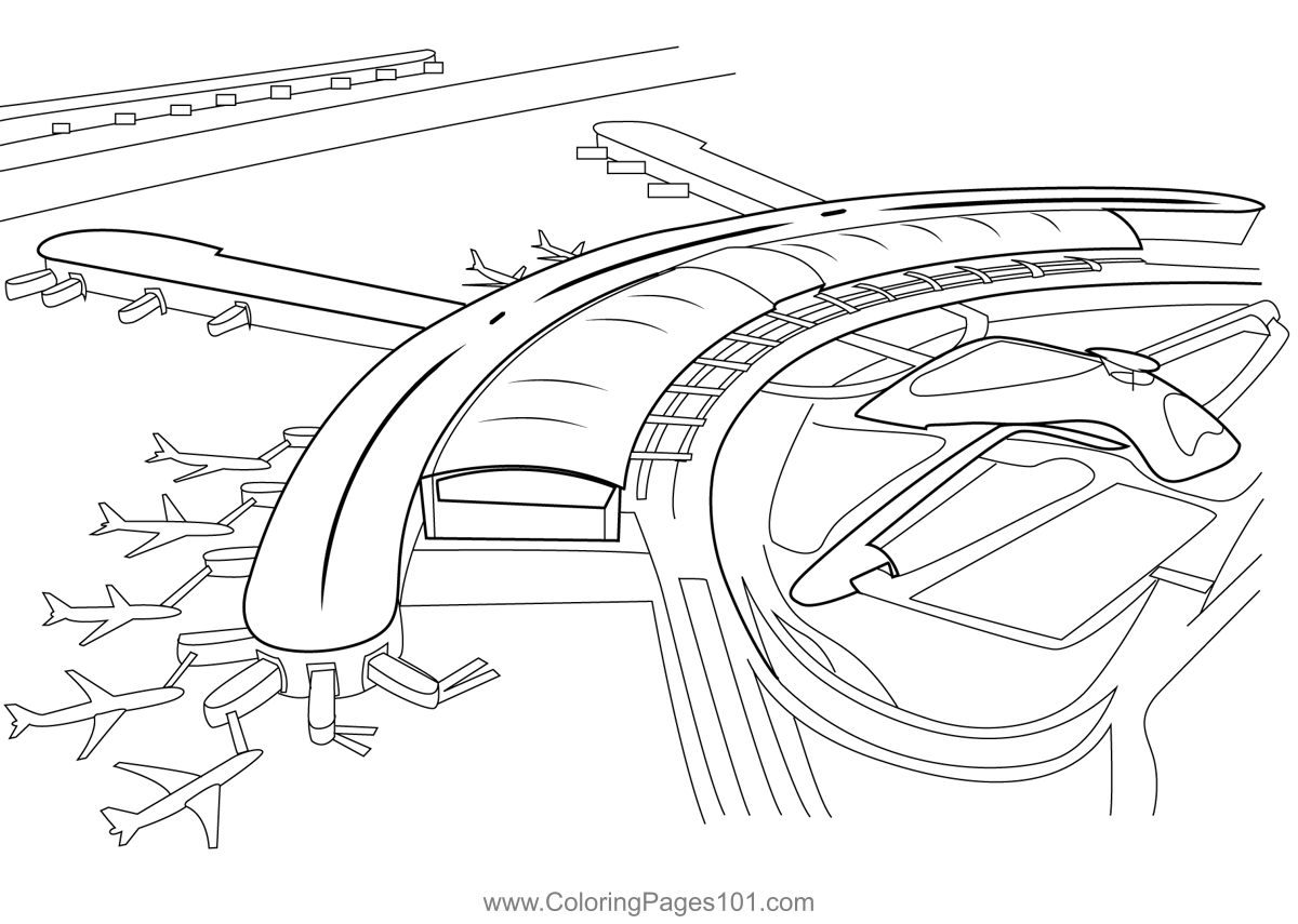 Singapore Changi Airport Singapore Coloring Page for Kids - Free Singapore  Printable Coloring Pages Online for Kids - ColoringPages101.com | Coloring  Pages for Kids