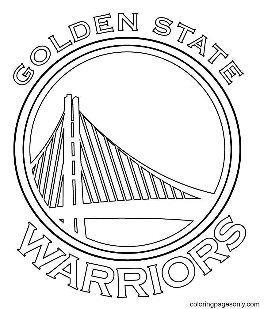 The Golden State Warriors Coloring Pages - Basketball Coloring Pages - Coloring  Pages For Kids And Adults