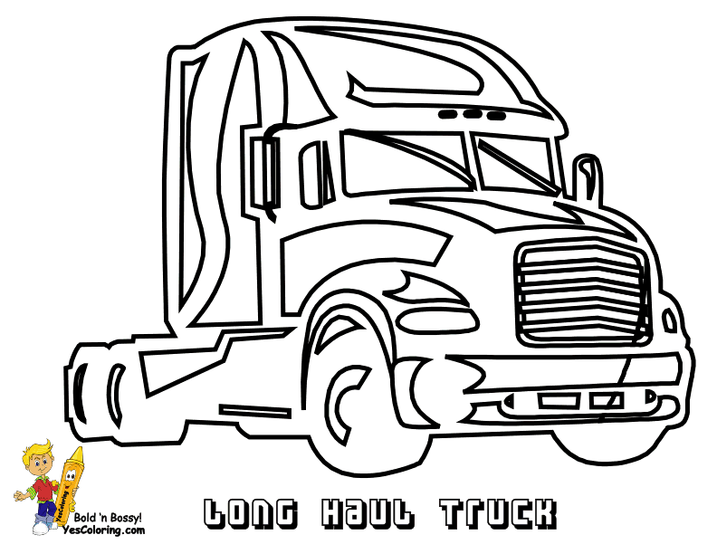 Stone Cold Coloring Trucks | Trucks | Free | 18 Wheelers 