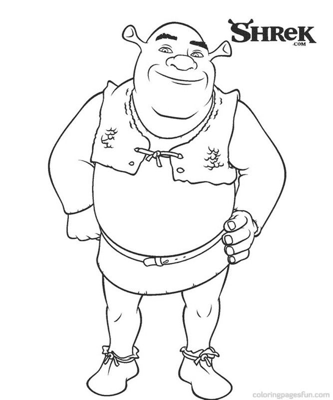 Coloring pages for kids, Shrek and Coloring pages