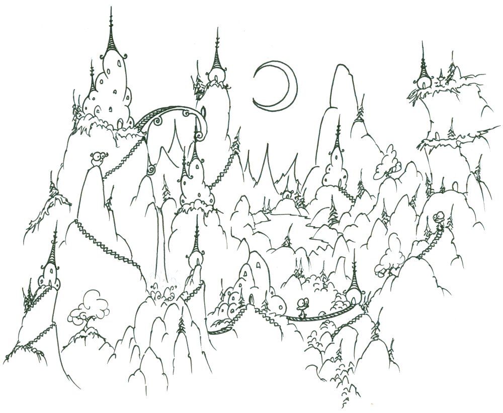Download Mountains Coloring Page - Coloring Home