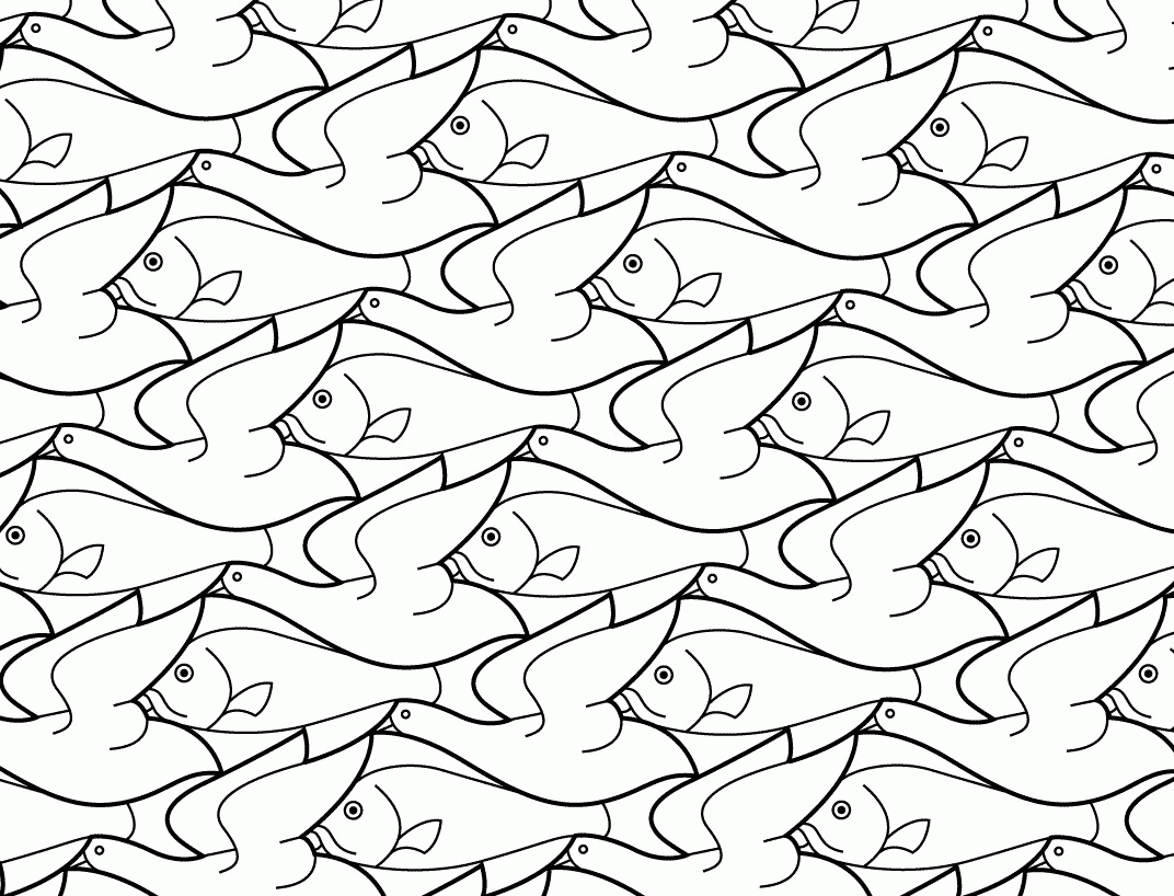 Escher Coloring Pages