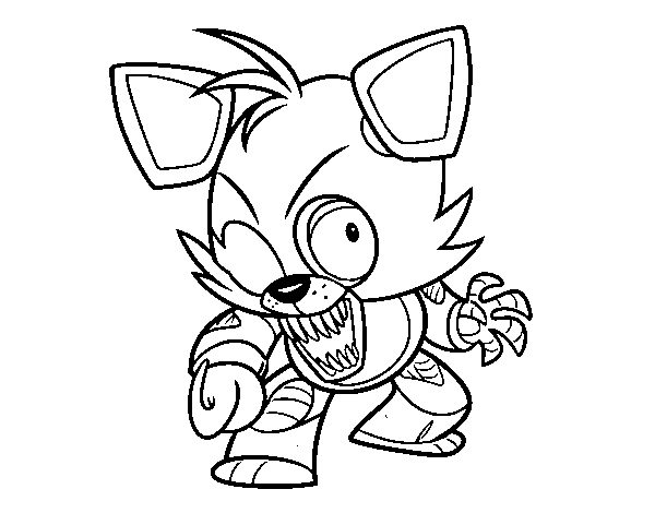 Foxy from Five Nights at Freddy's coloring page ...