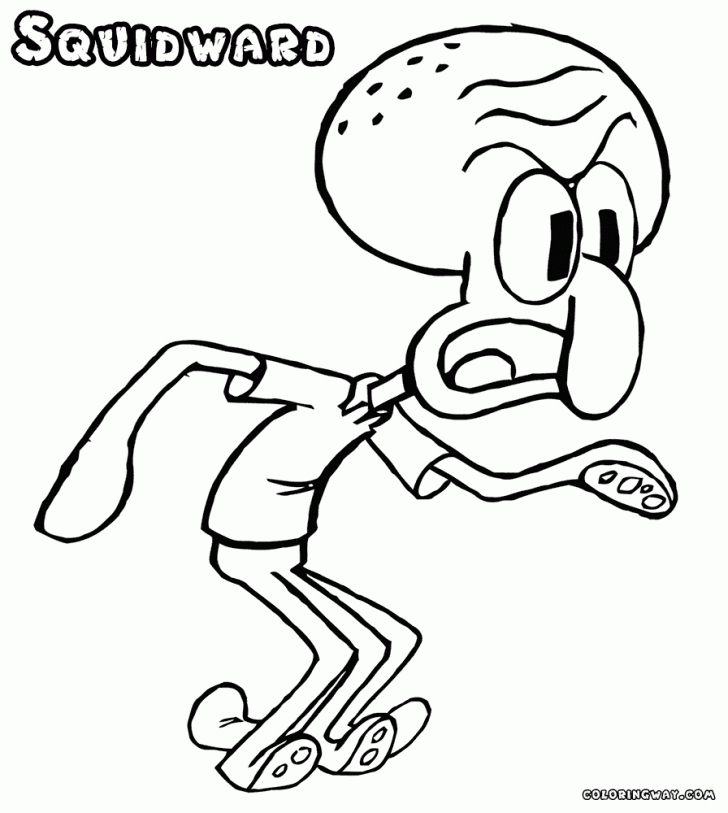 Coloring pages ideas : 96 Remarkable Squidward Coloring Pages ...
