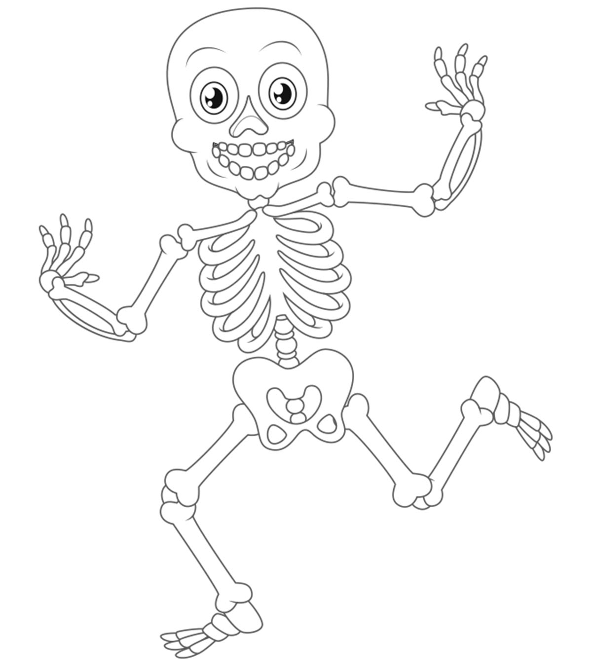 Skeleton Printable Coloring Pages