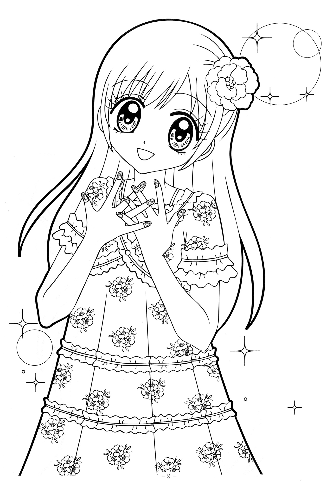 Top 20 Exceptional Anime Girl Coloring Pages Cute Babyga Boy ...