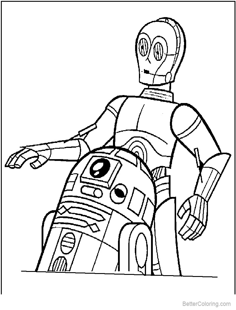 Coloring Pages : R2d2 Coloring Pages From Star Wars Fabulous ...