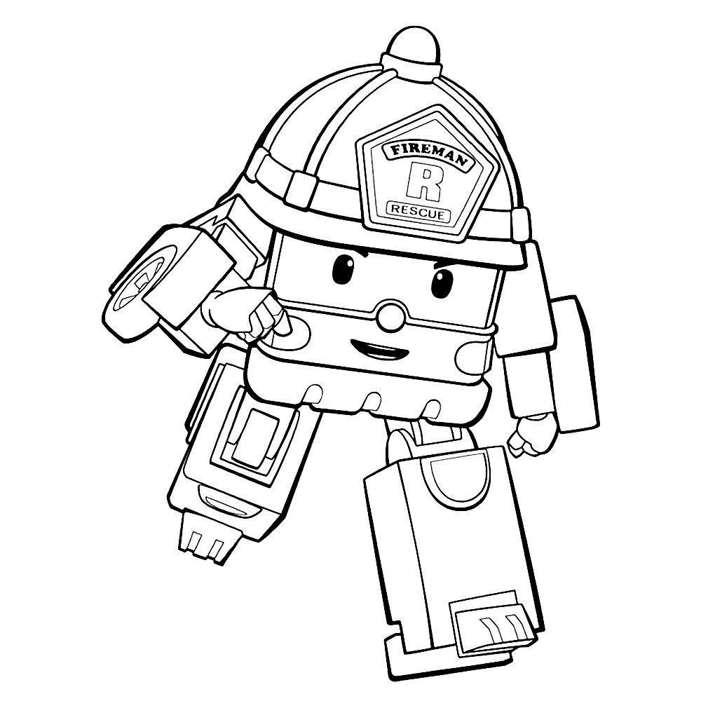 ▷ Robocar Poli Coloring Pages & Books   20 FREE And Printable ...
