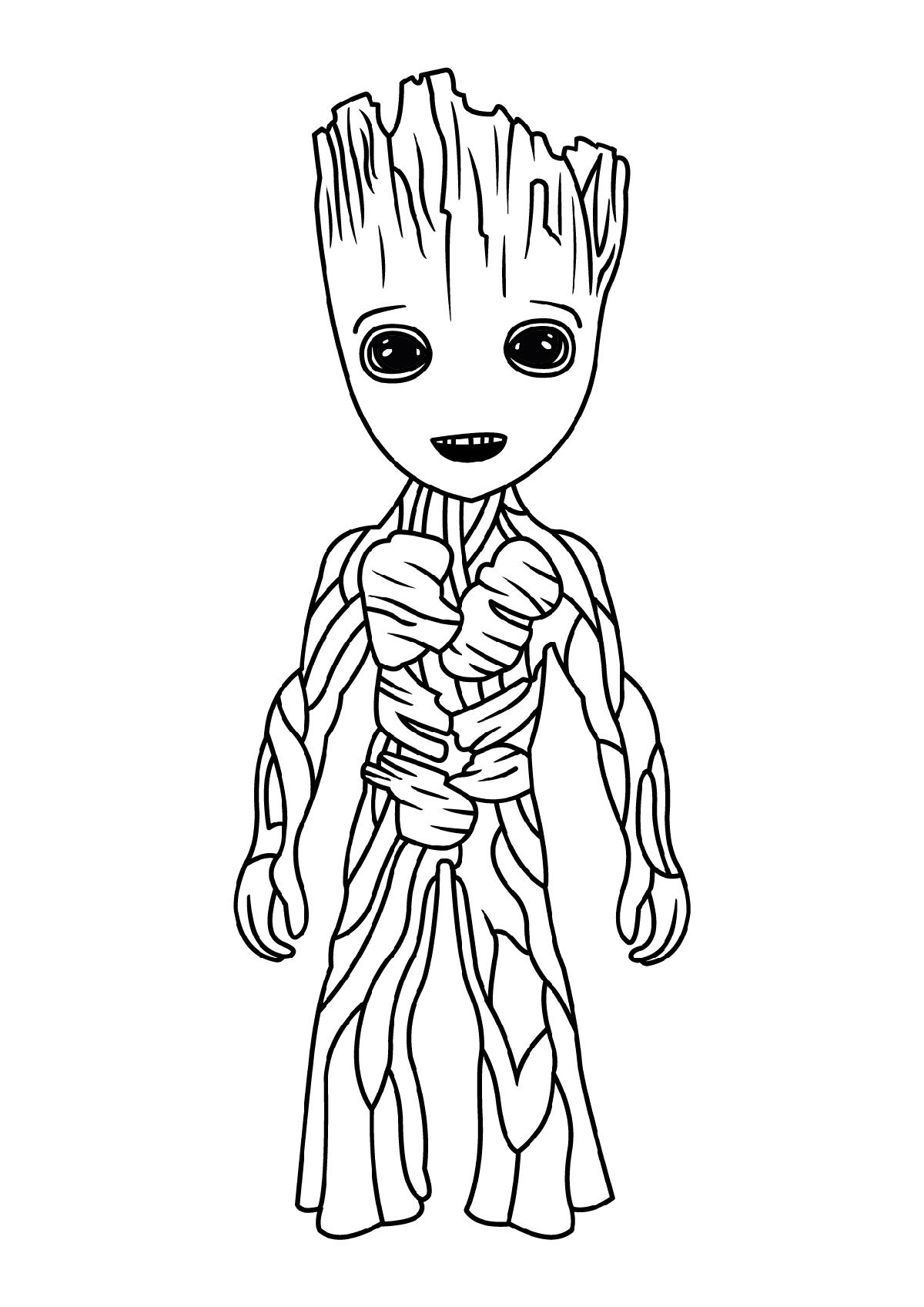 Baby Groot Coloring Page Printable | K5 ...pinterest.com
