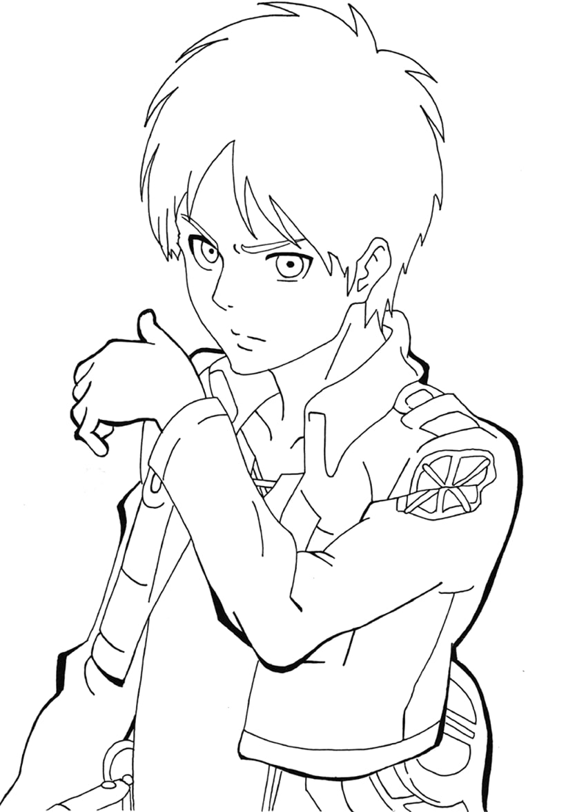 Printable Eren Yeager Coloring Page ...animecoloringpages.com