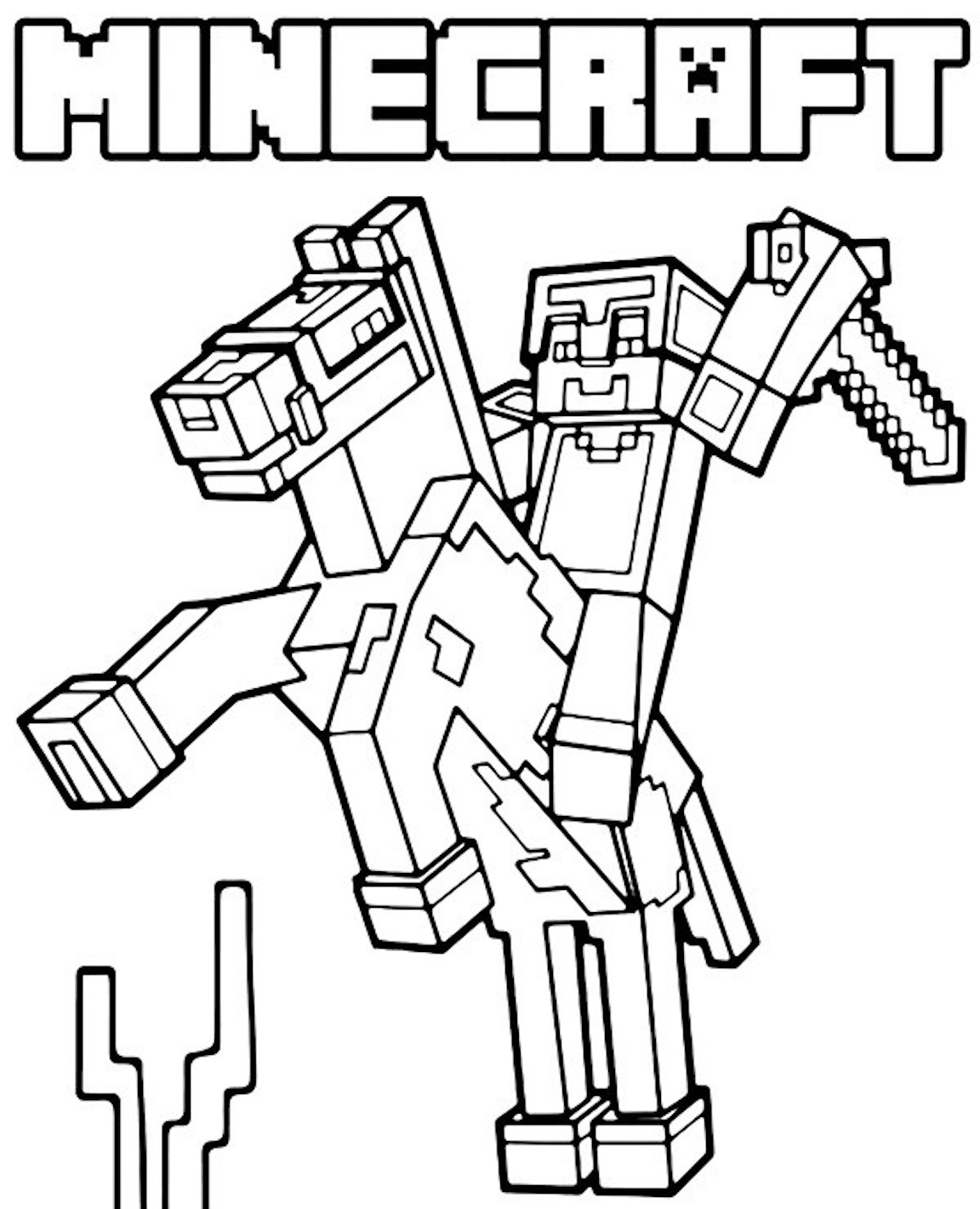 Minecraft Coloring Pages And Dozens More Top 20 Coloring Page ...