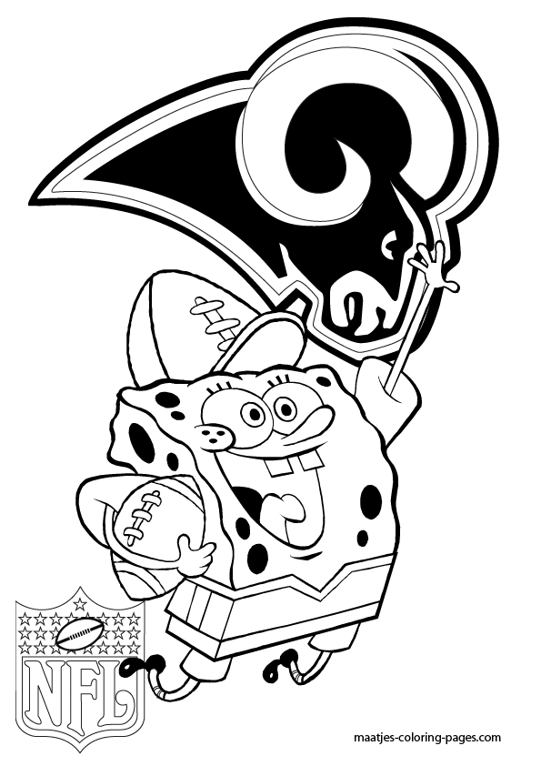 Emblem of Saint Louis Rams coloring page #kidswoodcrafts | Coloring pages,  Football coloring pages, Nfl logo - Coloring Library