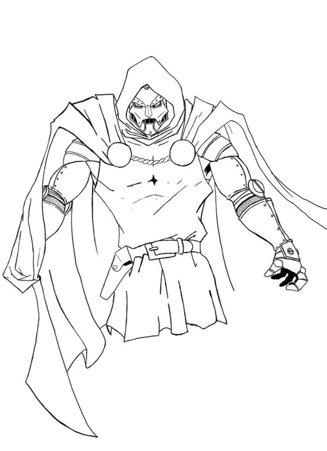 Coloring pages: Coloring pages: Doctor Doom, printable for kids & adults,  free