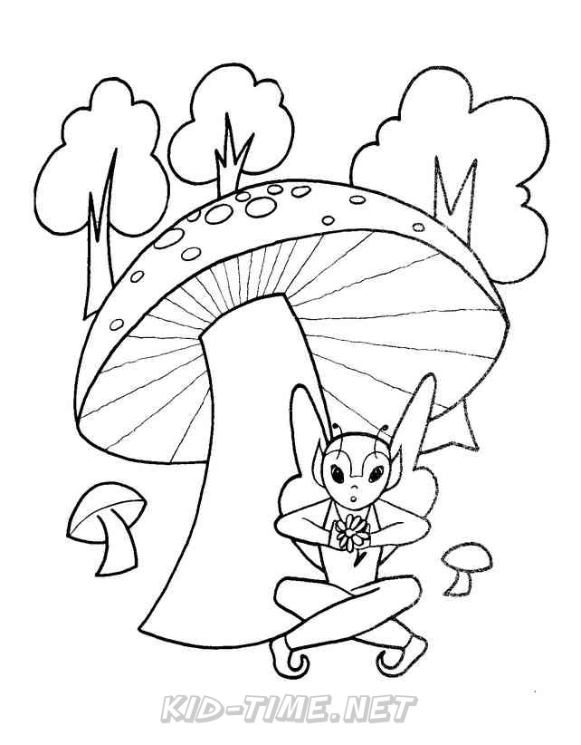 The Enchanted Forest Coloring Book Pages Sheets – The Elf and the Dormouse  – Kids Time Fun Places to Visit and Free Coloring Book Pages Printables