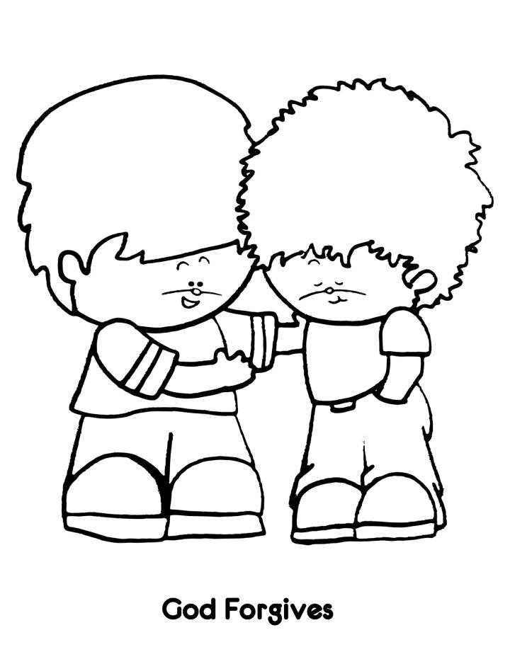 Kindergarten Coloring Pages Forgiving Others (Page 4) - Line.17QQ.com