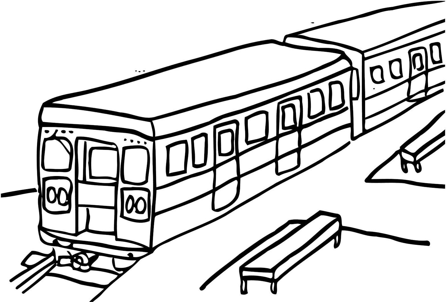Subway Train Coloring Pages | Train coloring pages, Cars coloring pages, Coloring  pages