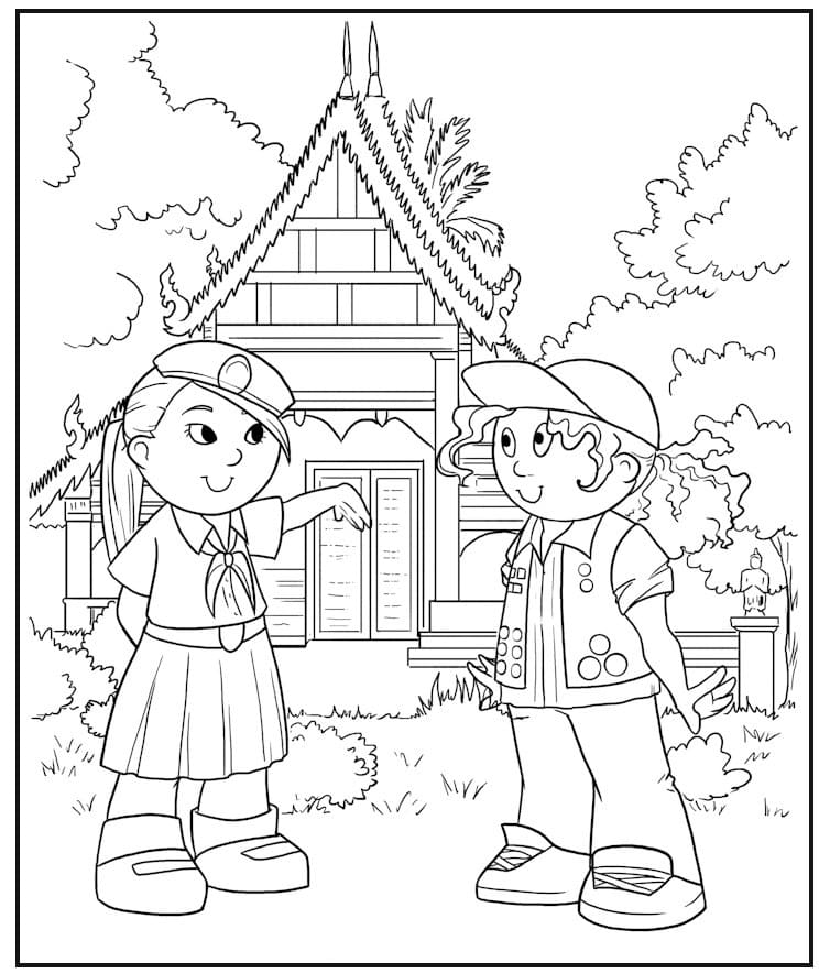 Visit Thailand Coloring Page - Free Printable Coloring Pages for Kids