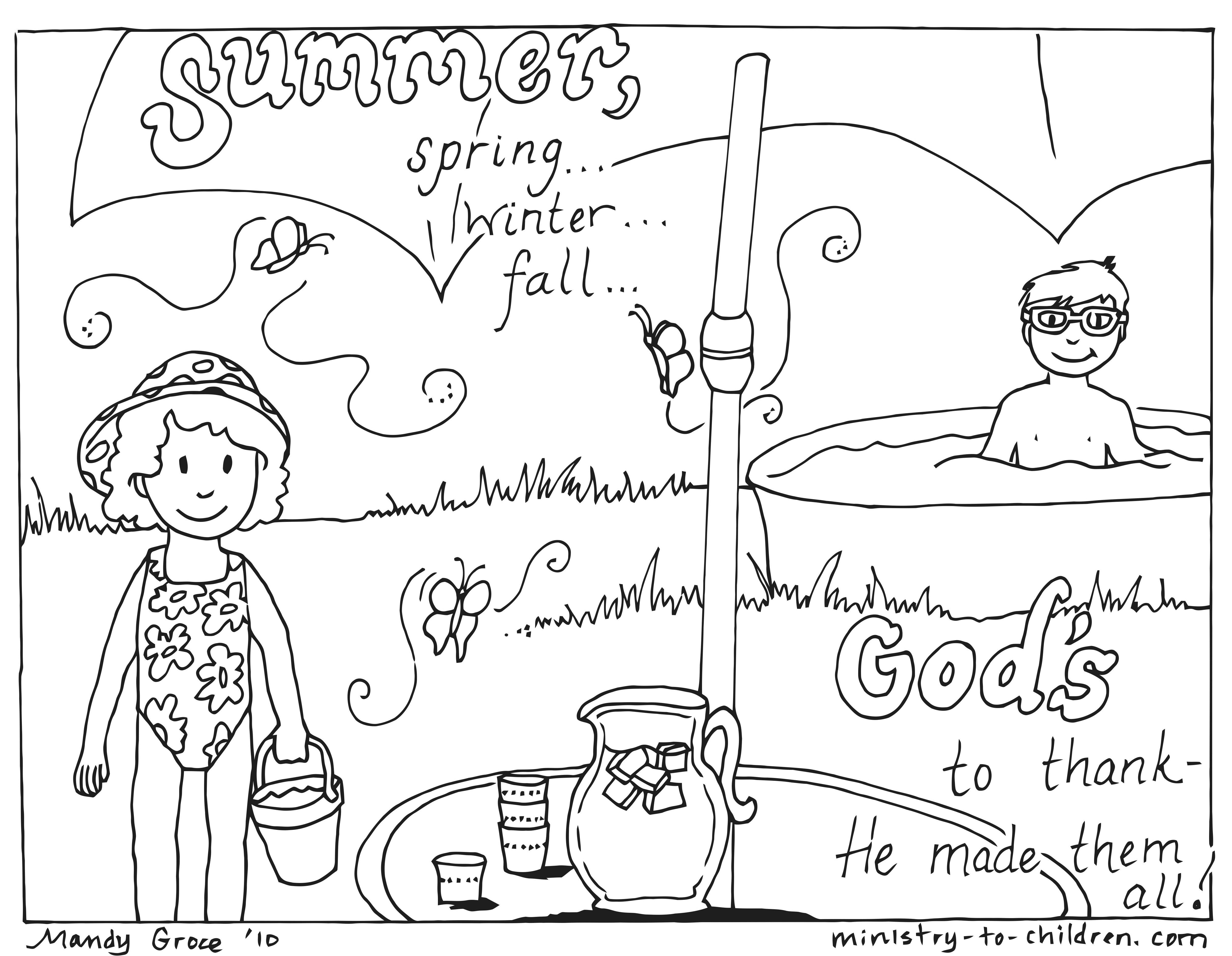 12 Summer Coloring Pages [Easy Printable PDF] 100% Free
