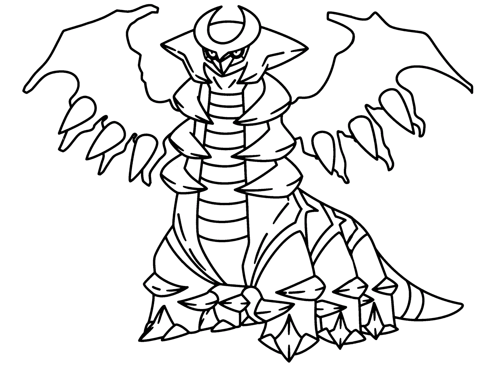 legendary pokemon coloring pages giratina Coloring4free ...