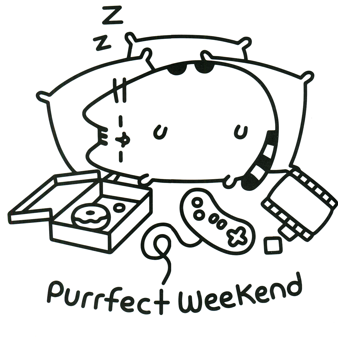 Pusheen Coloring Pages   Best Coloring Pages For Kids   Coloring Home