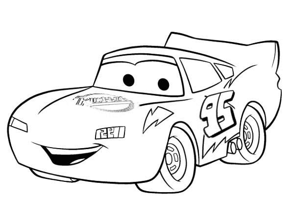 Awesome Lighting McQueen in Disney Cars Coloring Page | Disney ...