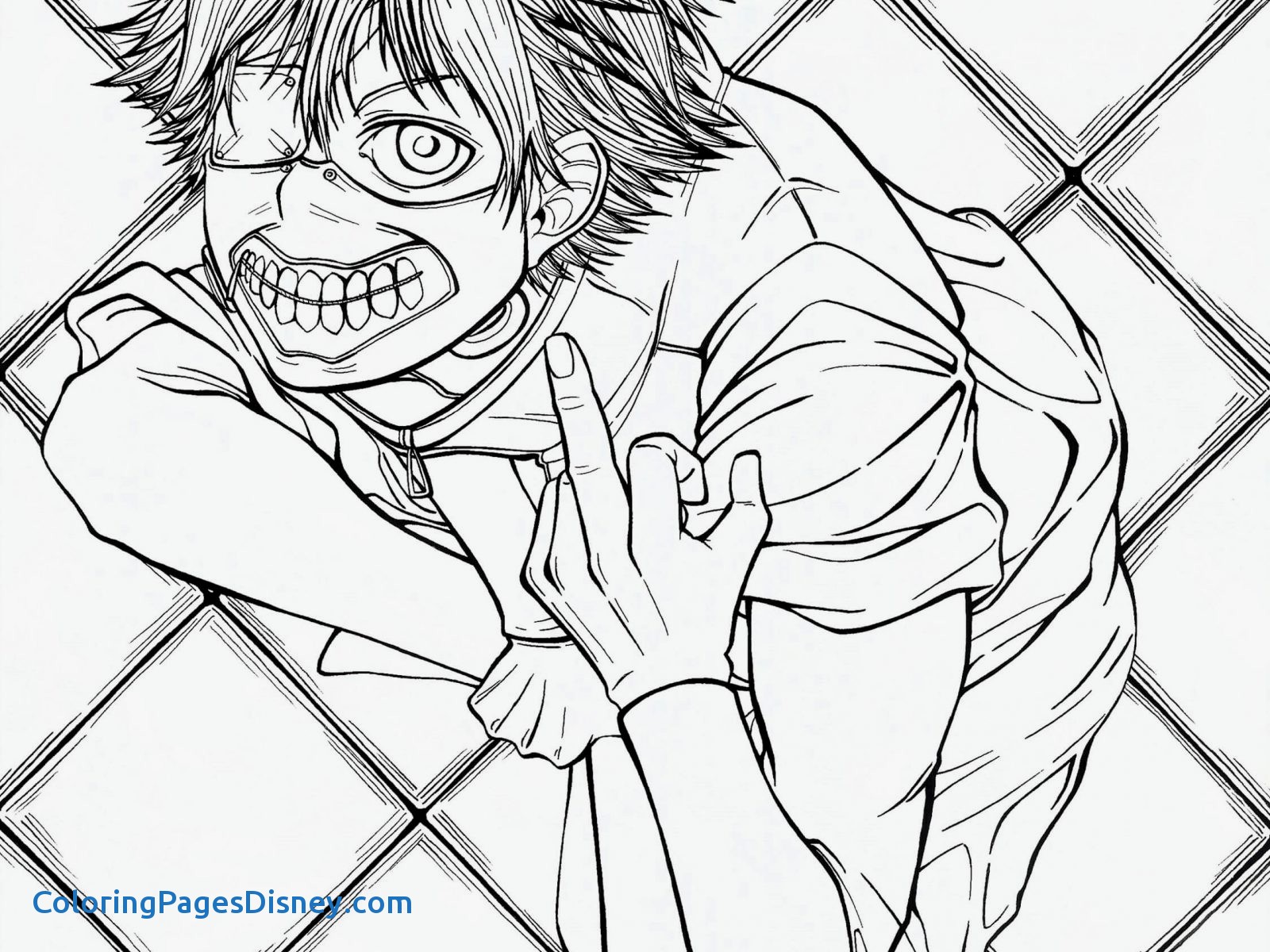 Tokyo Ghoul Coloring Pages - Coloring Pages Kids 2019