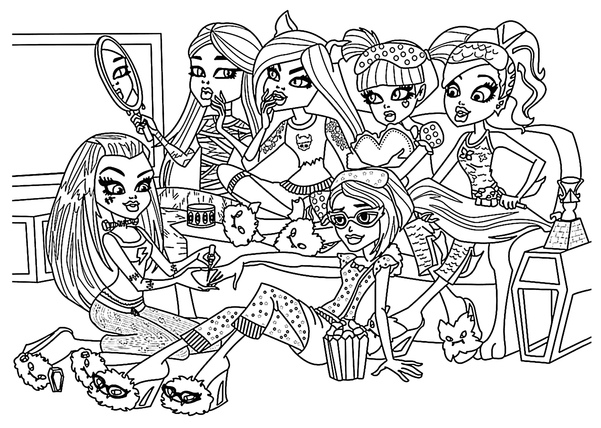 Free Printable Monster High Coloring Pages Amazing - Coloring pages