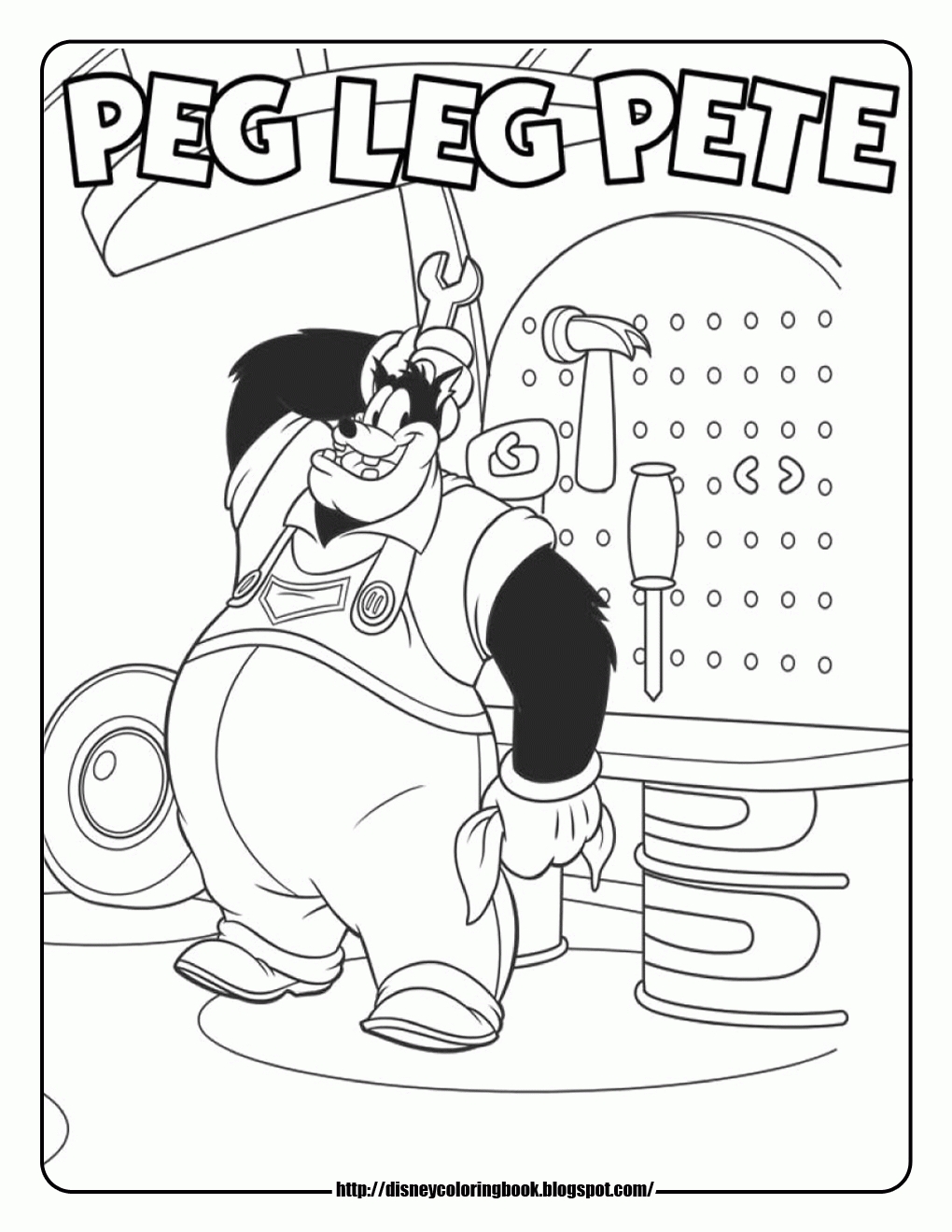 Coloring Page Mickey Mouse Clubhouse - High Quality Coloring Pages