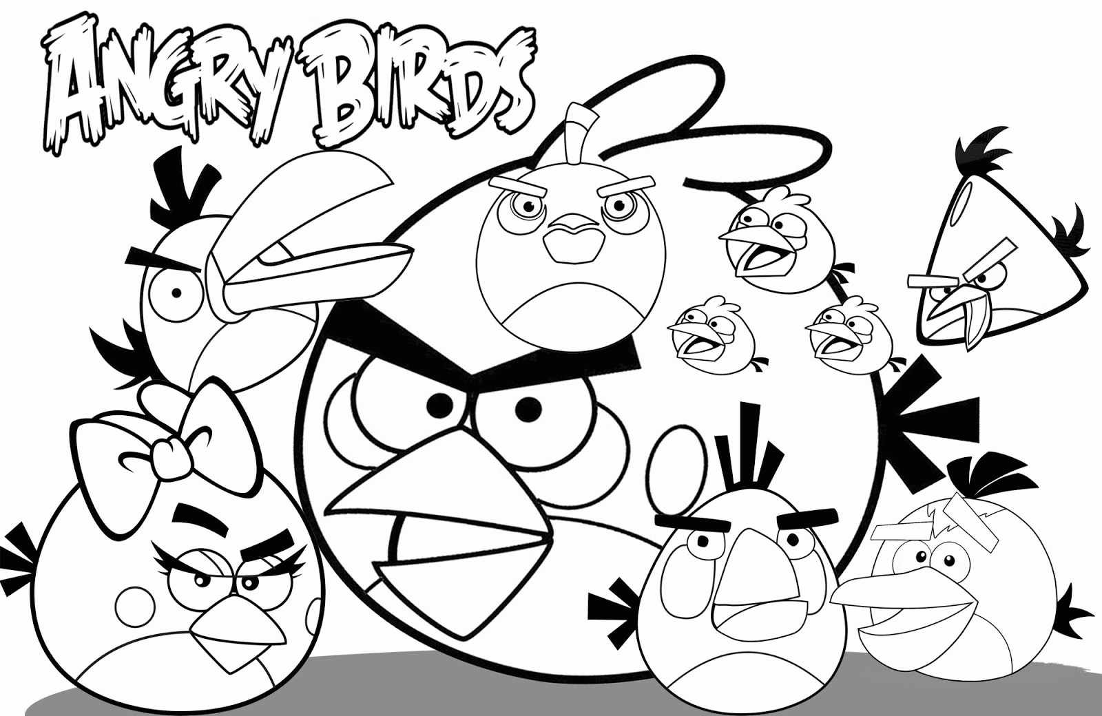 Angry Bird Coloring Pages Pdf   Coloring Home